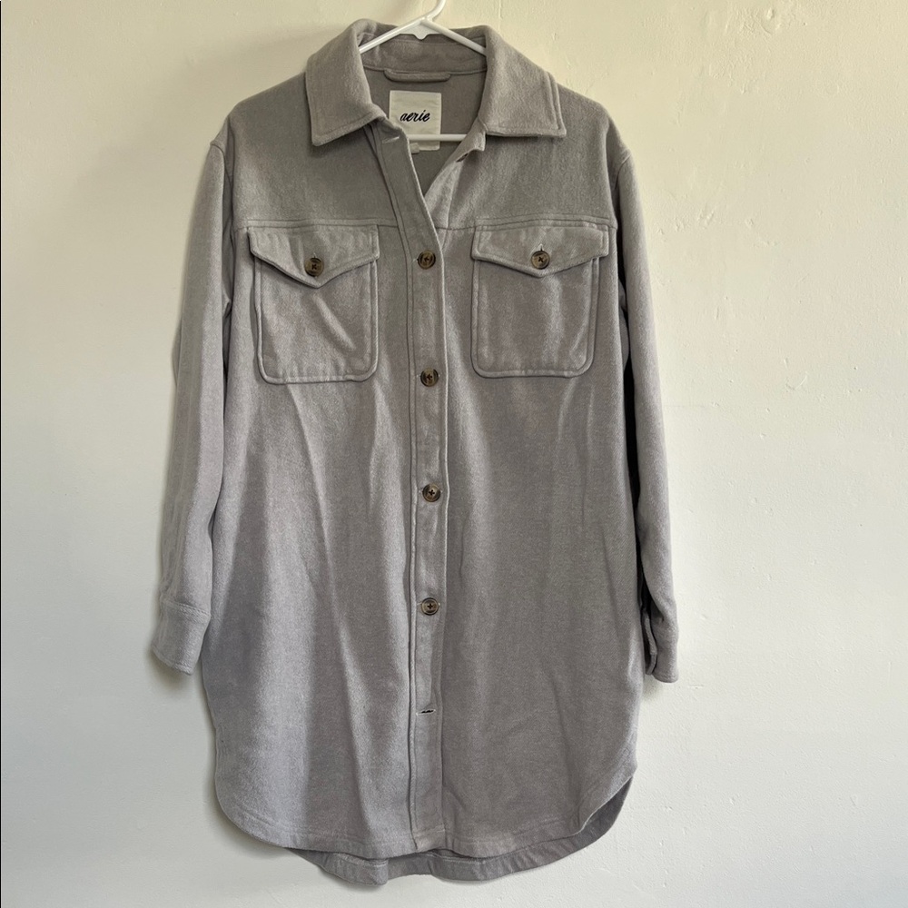 Aerie Mid Length Lightweight Shacket